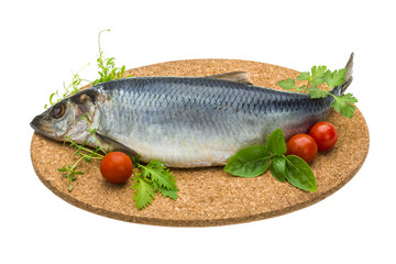 Marinated herring with herbs