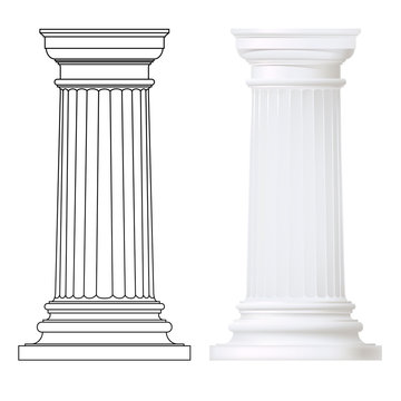 classic style column ,vector set