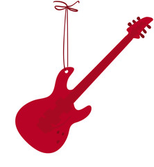 noel guitare electrique rouge