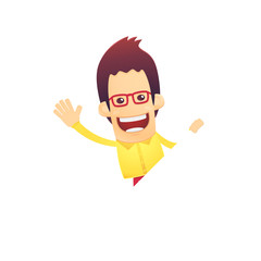 cool dude in various poses for use in advertising,