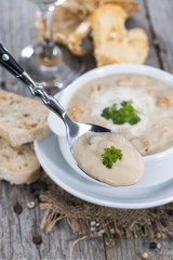 Fresh made Chanterelle Cream Soup