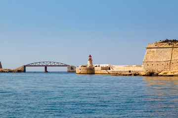 two lighthouse in Grand Harbour