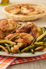 Pollo arrosto con verdure