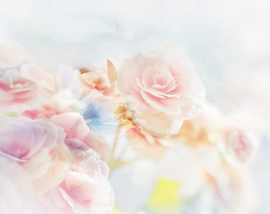 Romantic Roses in vintage style