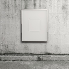 empty modern style frame on grunge wall
