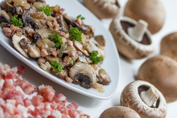 mushroom dish