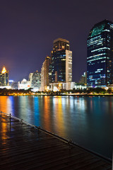 Cityscape at night Bangkok