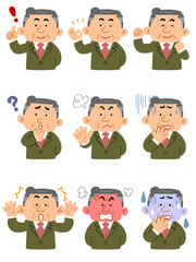 管理職　様々な表情