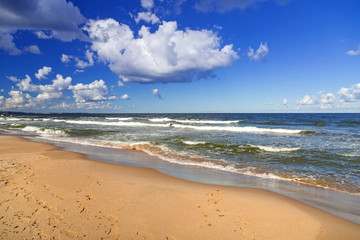 Baltic Sea beach in Poland