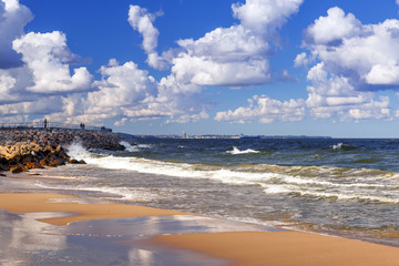 Baltic Sea beach in Poland
