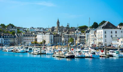 Deurstickers Stad aan het water Audierne, Bretagne