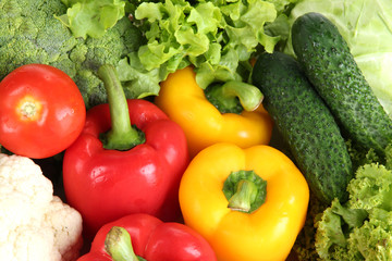 Fresh vegetables close up