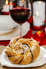 Festive braided bread