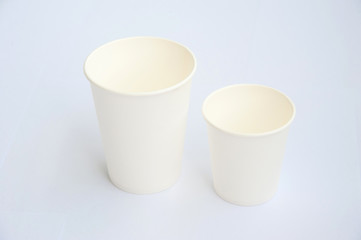 Group of coffee cup made from cup stock paper