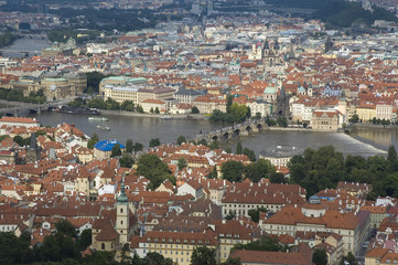 Naklejka na ściany i meble Panorama of Prague
