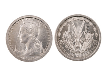Isolated Coin From French Cameroon