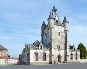 Naklejka premium Le beffroi de Rue (Somme )