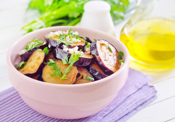 fried eggplants