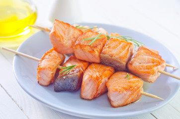 salmon kebab