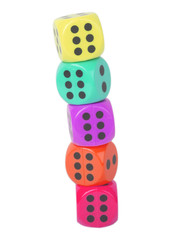 Colorful dices