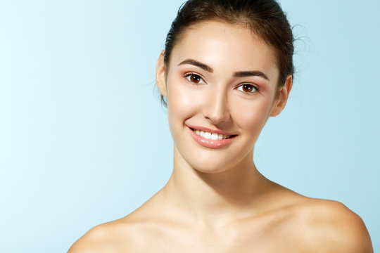 woman beauty, beautiful cheerful teen girl, attractive female fa
