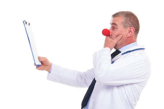fake doctor being speachless
