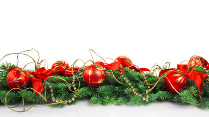 christmas decoration with copy space