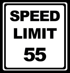 Speed limit sign