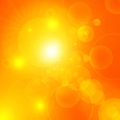 sun background with reflections