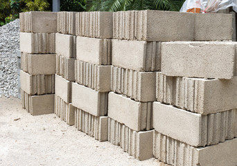Pile of Concrete Block