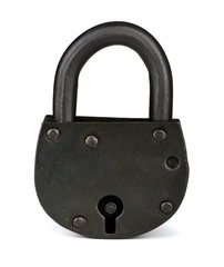 Old iron padlock