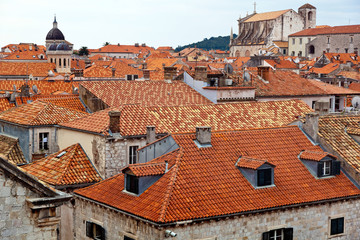 Kroatien, Dubrovnik, Hausdächer