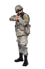 soldier with rifle