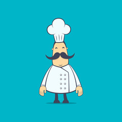 chef in various poses for use in advertising, presentations,