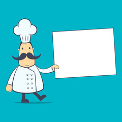 chef in various poses for use in advertising, presentations,