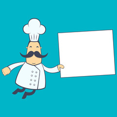 chef in various poses for use in advertising, presentations,