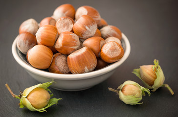 Hazelnuts with shell