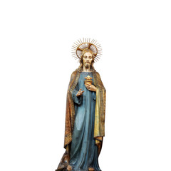 jesus christ  statue white background