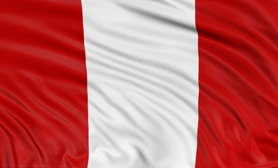 3D Peruvian flag