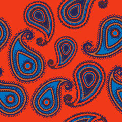 Bright paisley