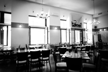 Interior of a traditional hungarian restaurant