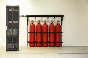 Large CO2 fire extinguishers