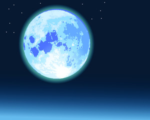 full moon night