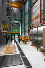 Industrial interior of a power plant