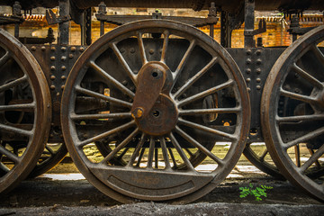 Part of an old industrial train