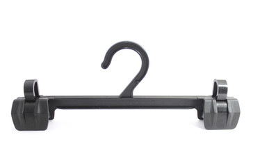 Black hanger on white background