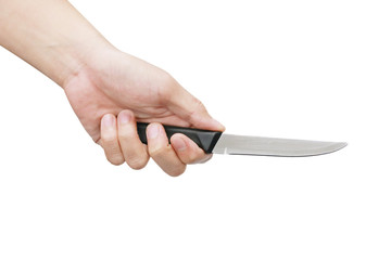 hand holding knife