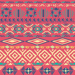 seamless pattern in aztec style