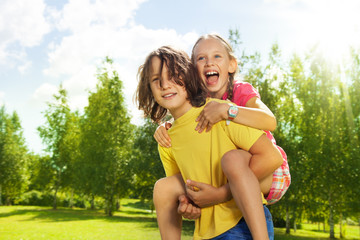 Piggyback ride