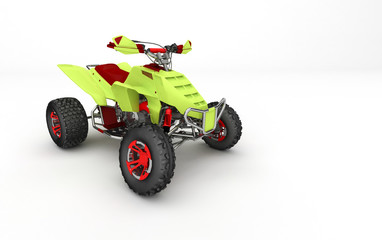 Moto quad in 3D